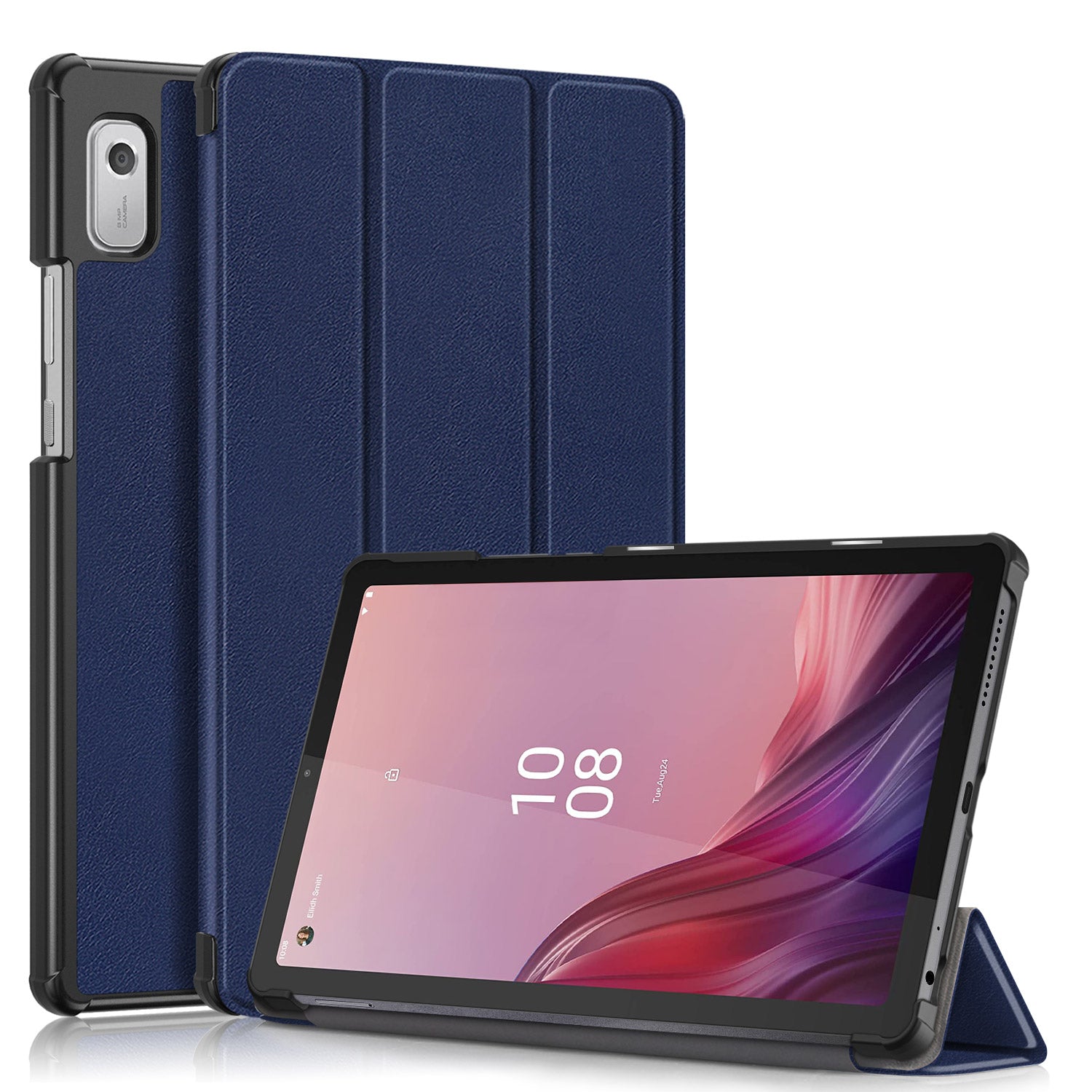 Tri-fold Stand Tablet Case for Lenovo Tab M9 TB-310FU Auto Wake Sleep PU Leather Tablet Cover Tri-fold Stand Tablet Case for Lenovo Tab M9 TB-310FU Auto Wake Sleep PU Leather Tablet Cover